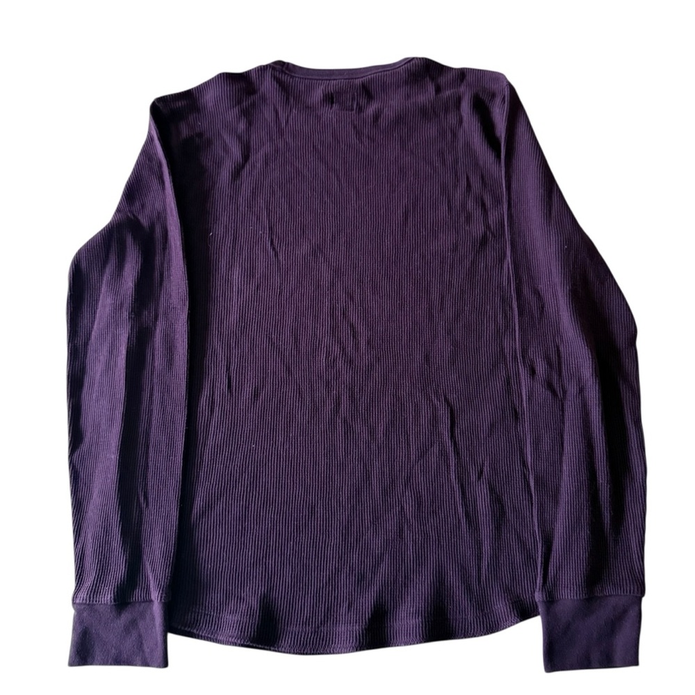 Burgundy Gap 90s Baggy Thermal Long‎ Sleeve T-Shirt Men’s Medium - Picture 2 of 5